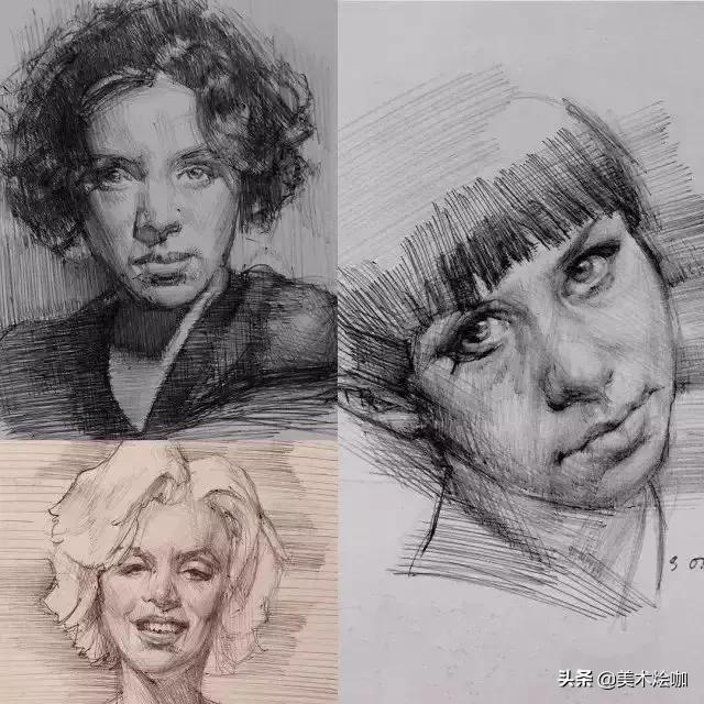 大师的素描线条,大师的素描几何体