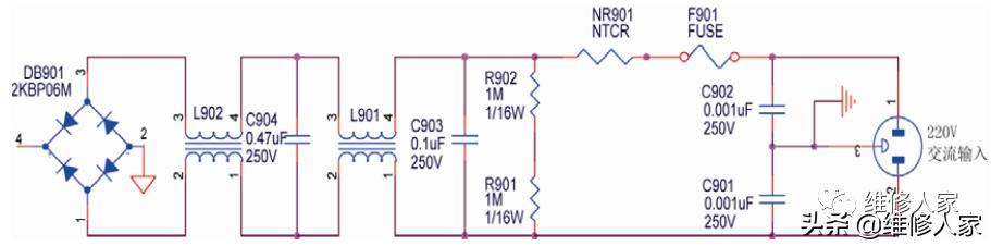 长城液晶显示器开关电源线路图,液晶显示器电源板工作原理