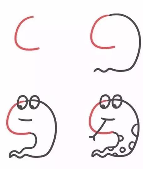 26个字母趣味简笔画动物,26个英文字母趣味简笔画