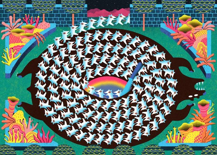 美国纽约视觉艺术学院插画,插画毕业展