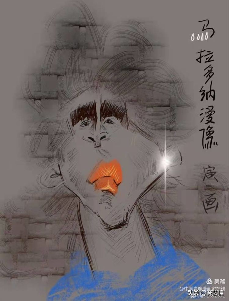 马拉多纳高清漫画壁纸,马拉多纳漫画