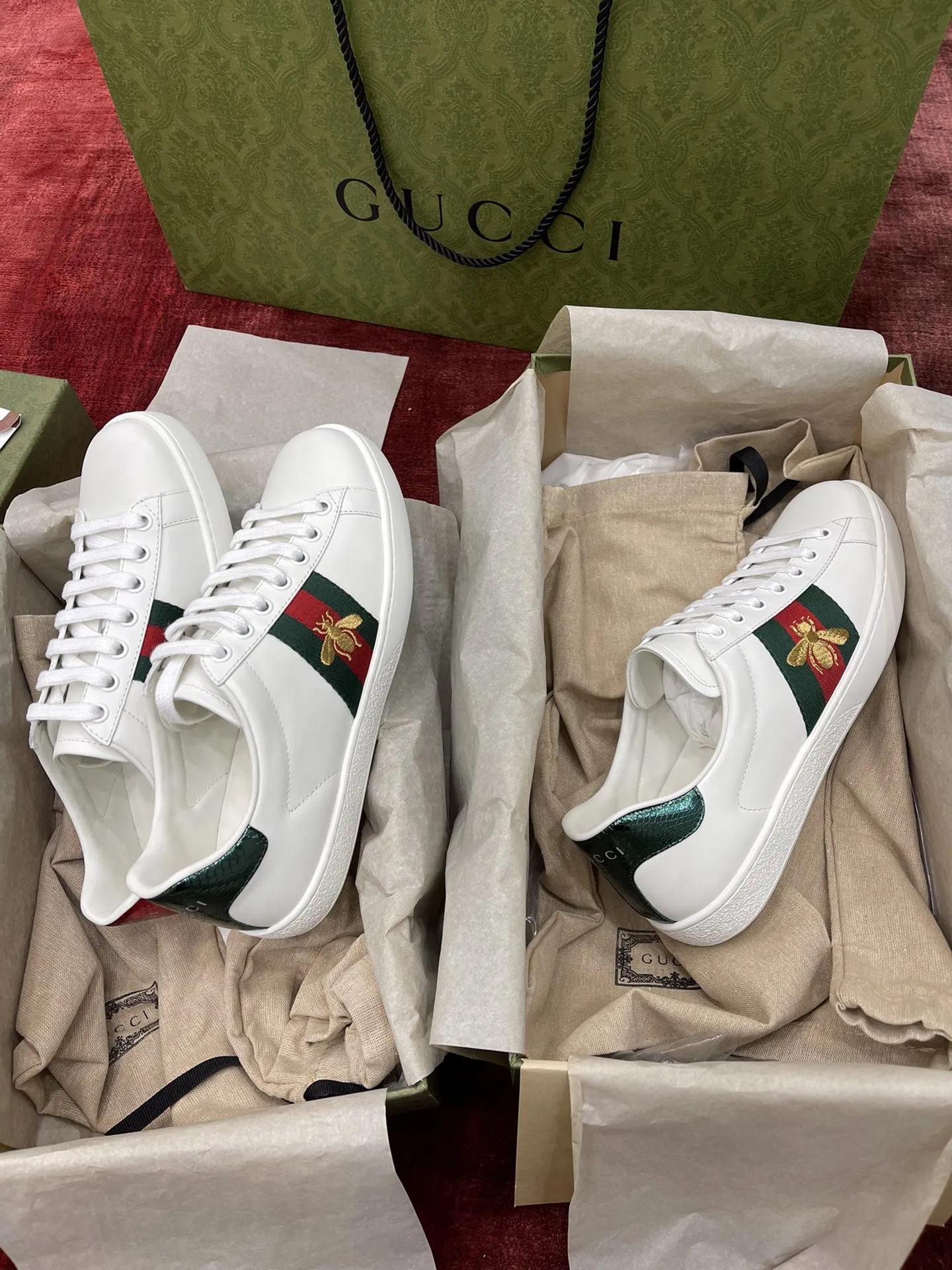 古驰经典款小白鞋怎么穿,gucci经典乐福鞋穿搭