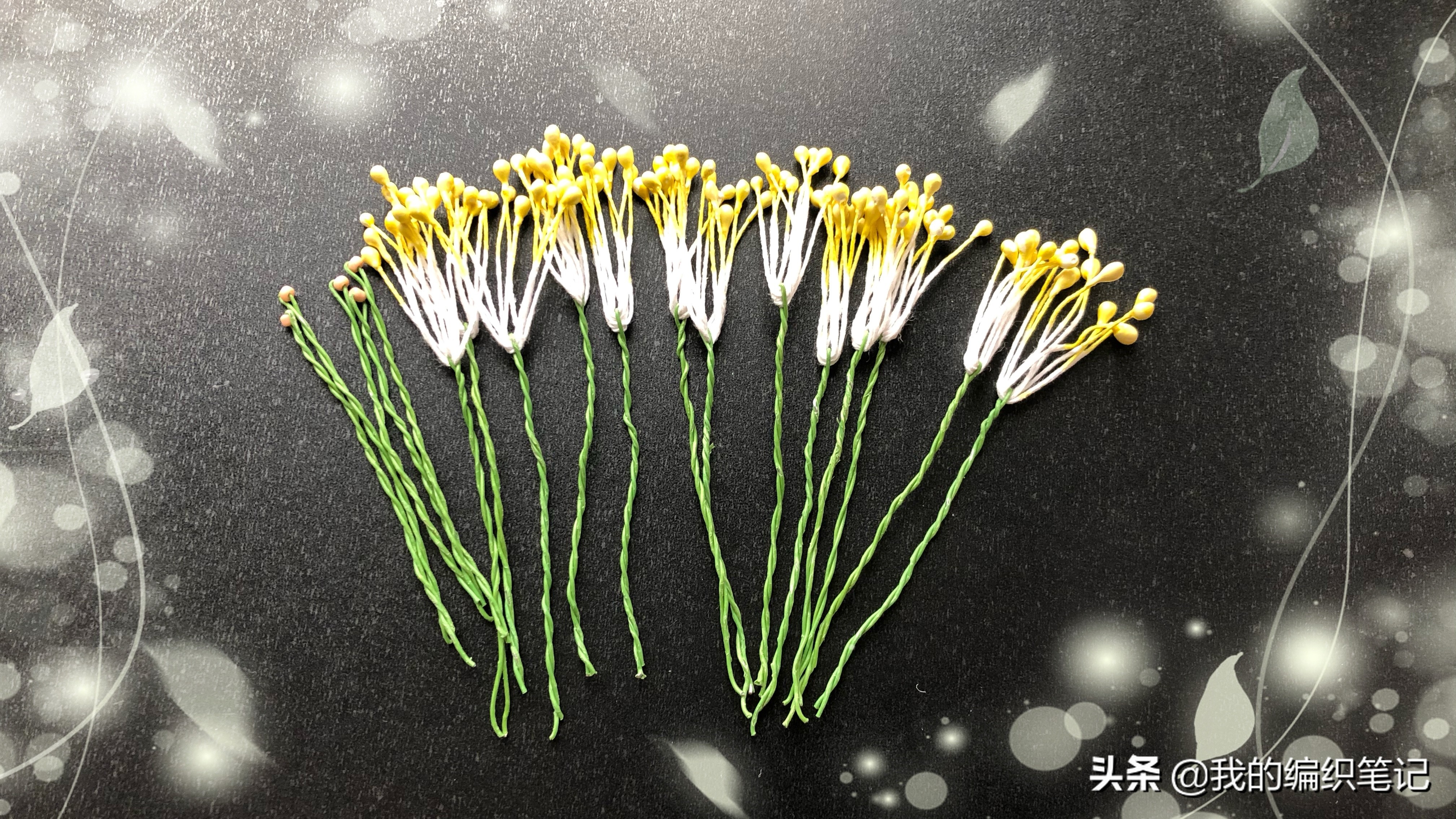 毛线钩针编织梅花视频,钩针梅花花束