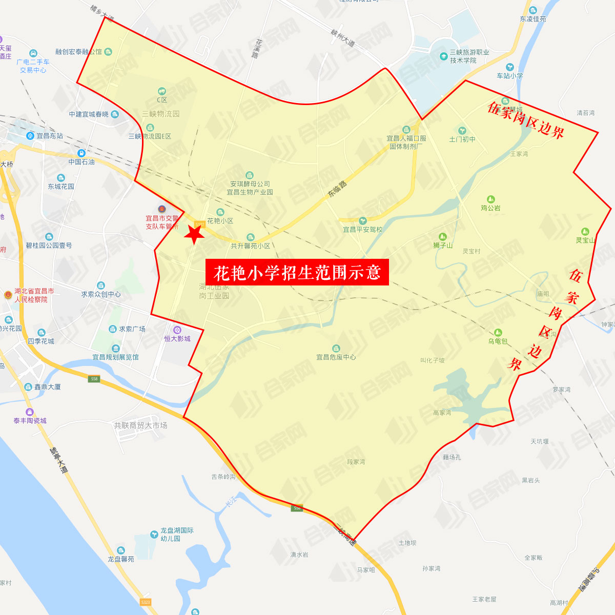 2024伍家岗学区划分图,伍家岗买学区房买哪里