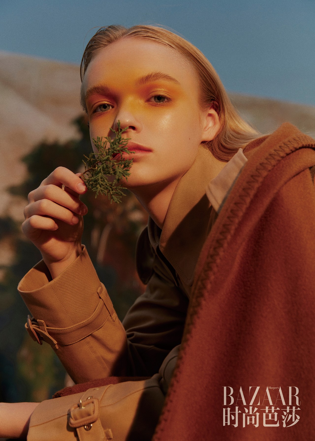 适合秋天森林的妆容,落叶创意妆容