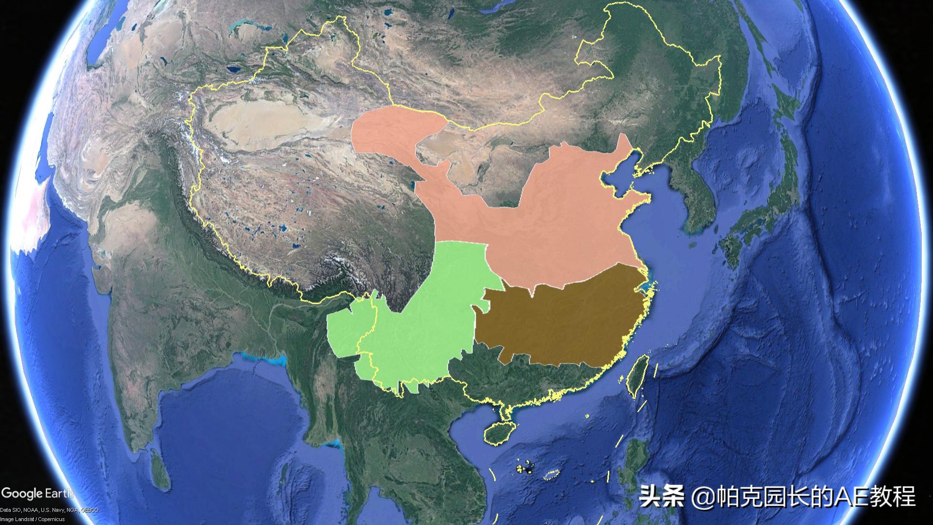 如何制作地图各省三维动画,3维地图动画