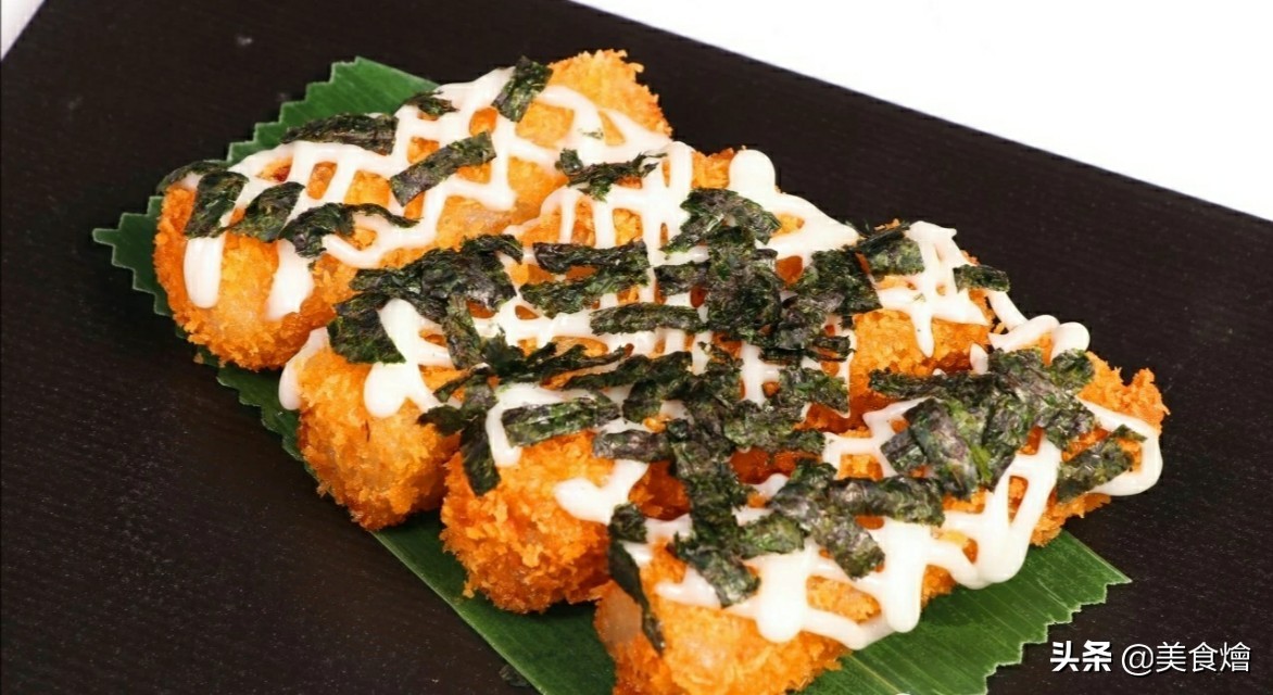 海苔山葵萝卜糕，外皮酥脆，内里软糯鲜香。