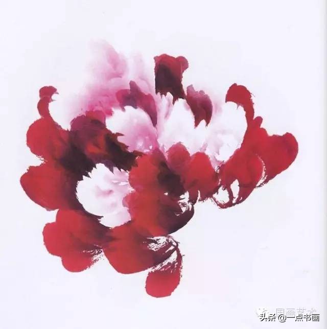 齐白石牡丹国画写意作品,写意国画牡丹的用笔技巧