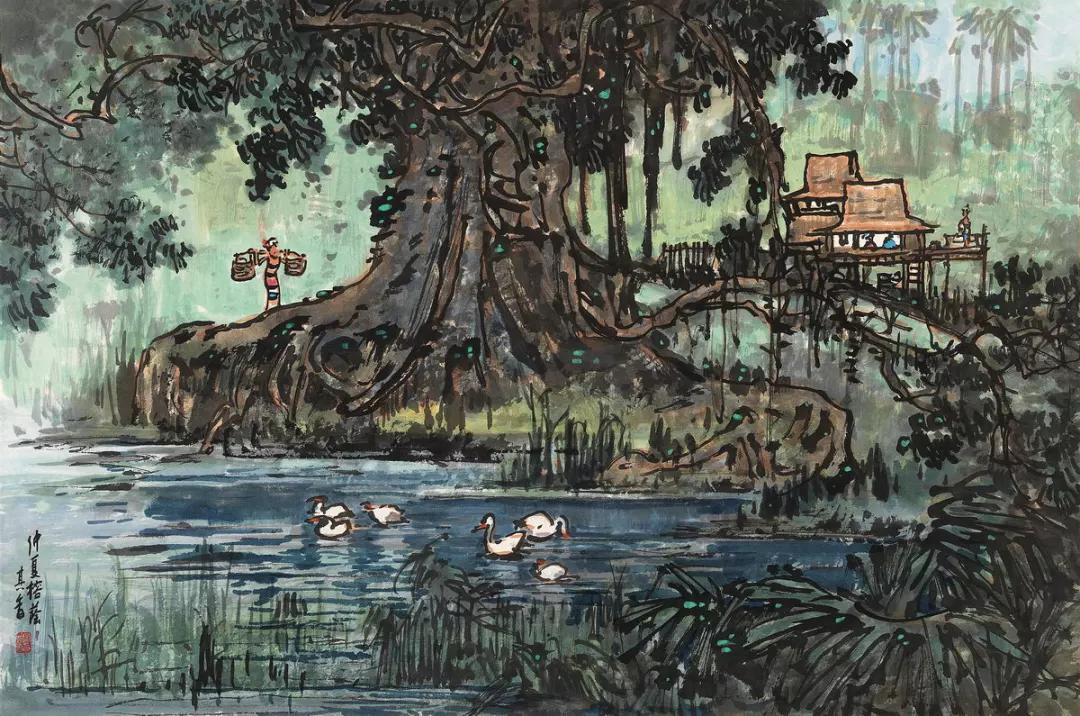 水墨画夜景欣赏,画夜景最好的中国画