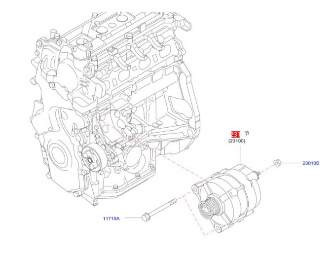 日产逍客发电机怎么维修,日产逍客发电机皮带脱落