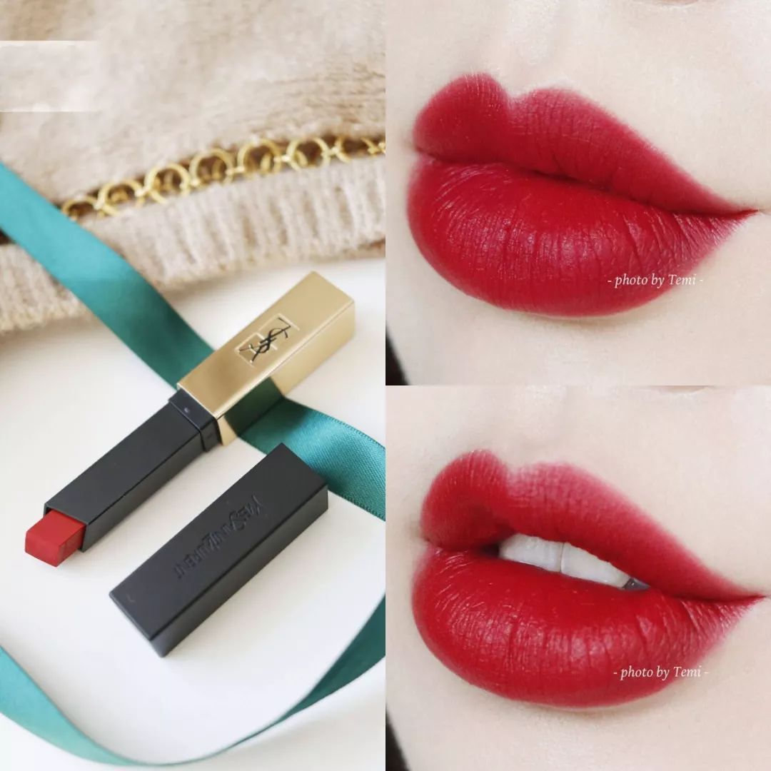 ysl小金条21涂起来为啥是玫红色,李佳琦ysl小金条21号试色