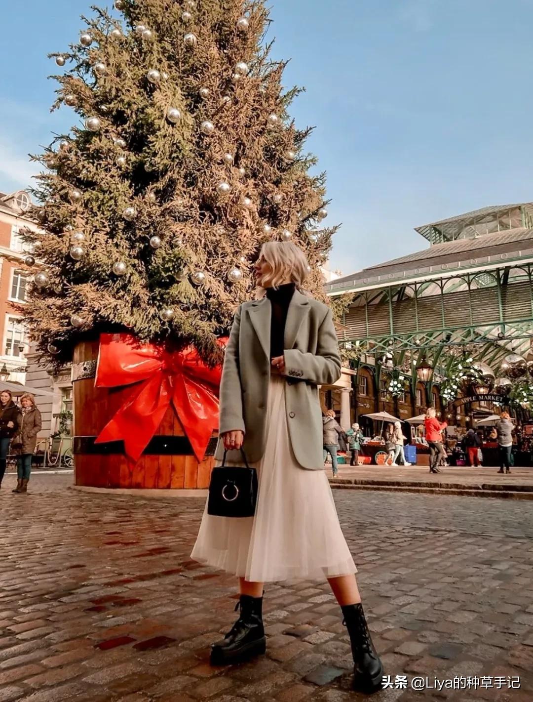 半裙+外套，连衣裙+外套=今春王炸组合