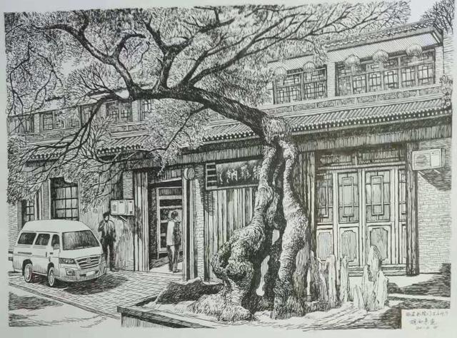 西安手绘古城,西安著名景点手绘超难