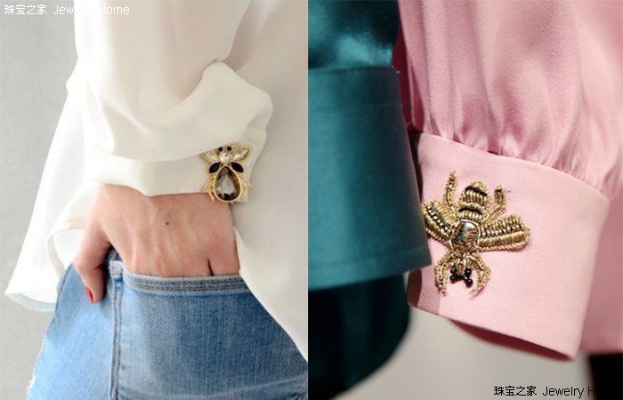 一大一小的胸针的正确戴法,一枚胸针穿出高级感