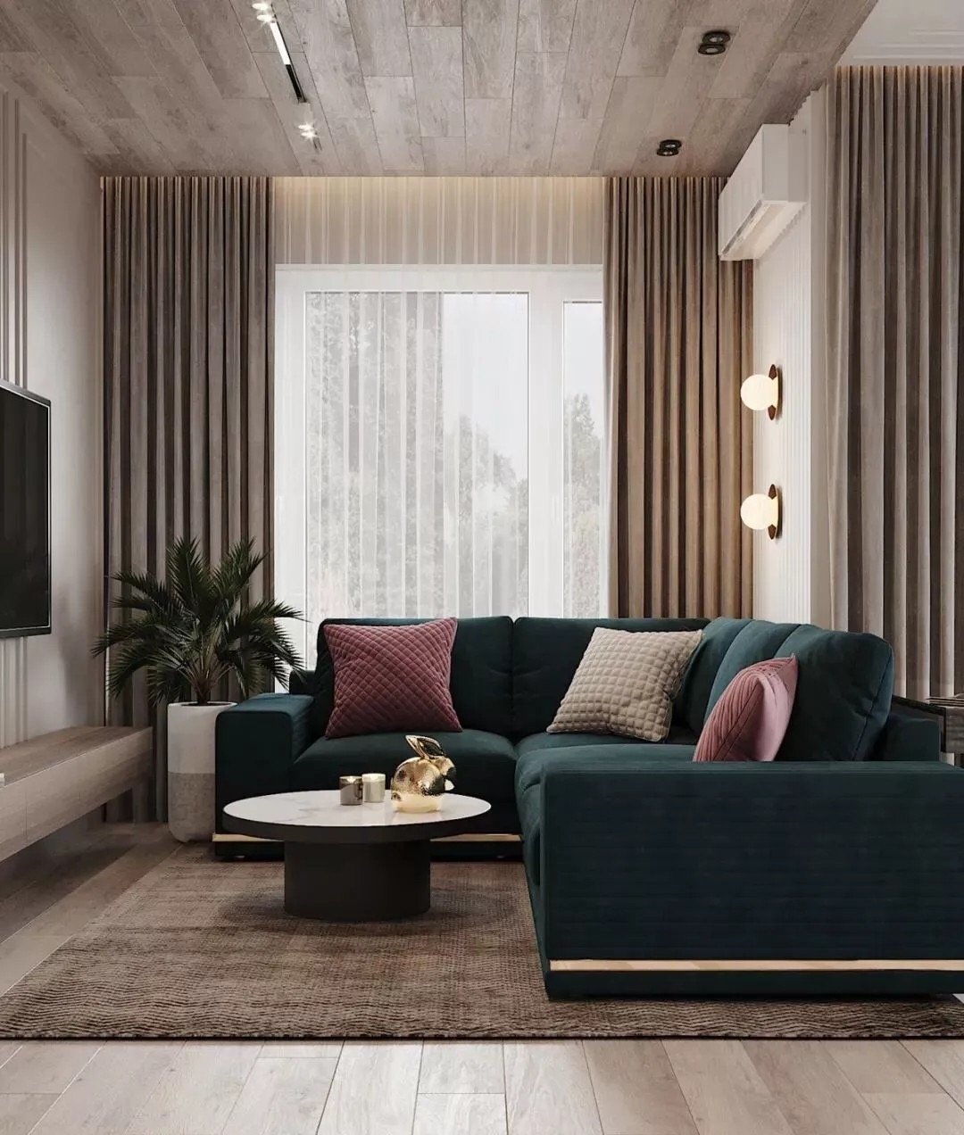 餐厅轻奢风格设计,意式轻奢风餐厅效果图