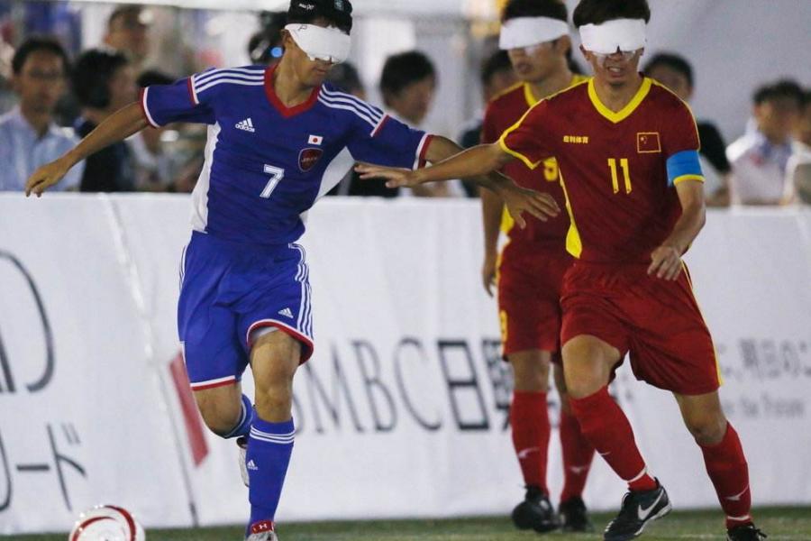 中国盲人男足vs巴西盲人男足,中国盲人男足8:0胜韩国视频