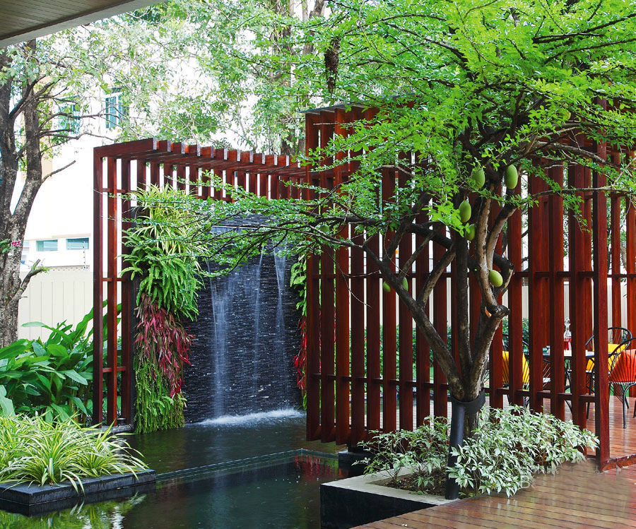 庭院景观亭子布局,10个带有凉亭的庭院设计实景图