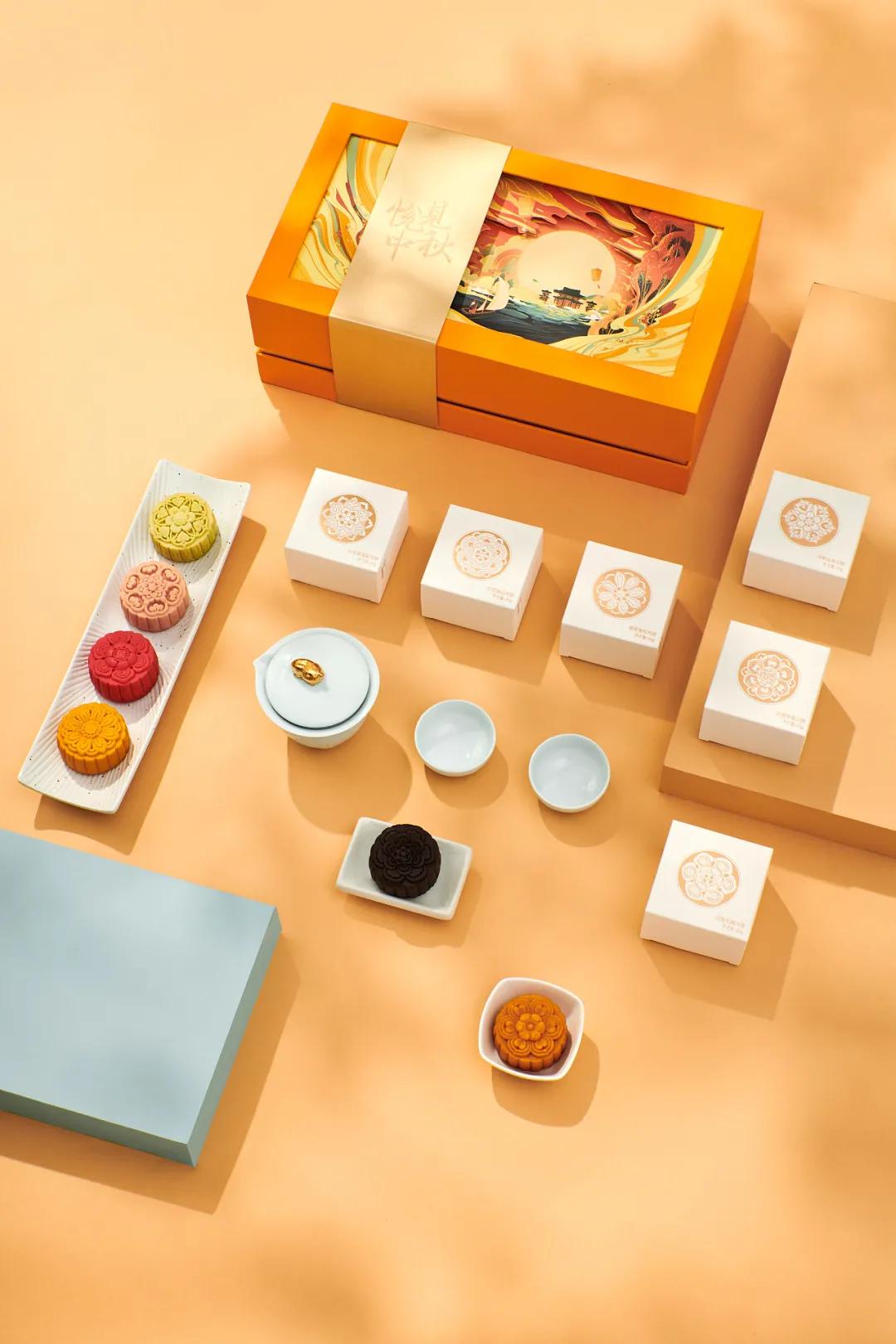 中秋月饼精美礼盒设计,最有创意的月饼包装展开图