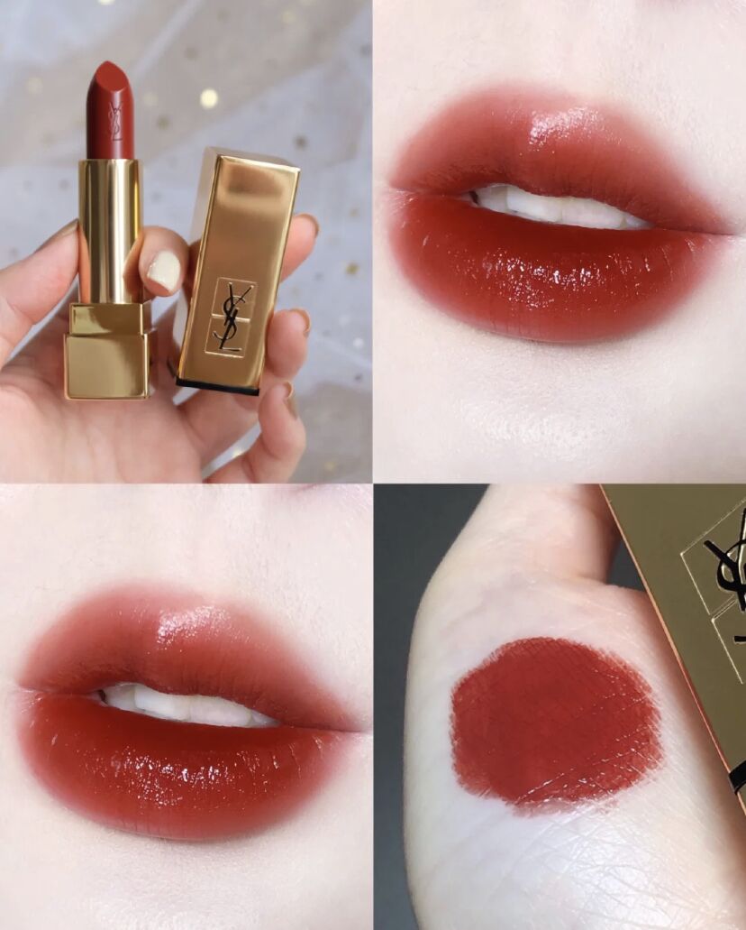 ysl圣罗兰黑金方管口红13偏执试色,ysl方管口红热门色