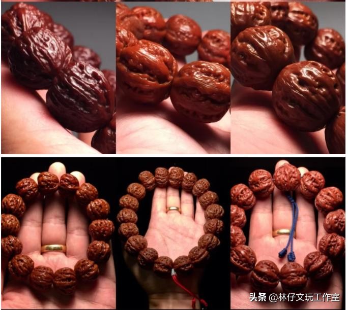 文玩小核桃手串前期怎么玩,天津蓟县野生文玩小核桃手串