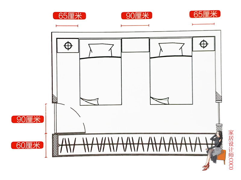 家居空间设计常用细节尺寸图,家居空间尺寸
