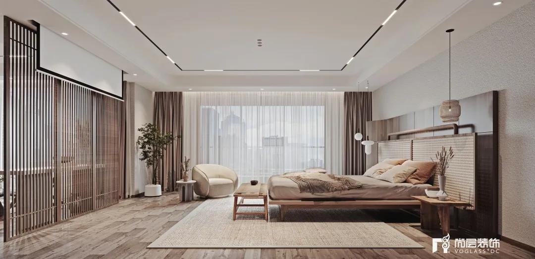 800平侘寂风装修设计案例,800平米禅意别墅