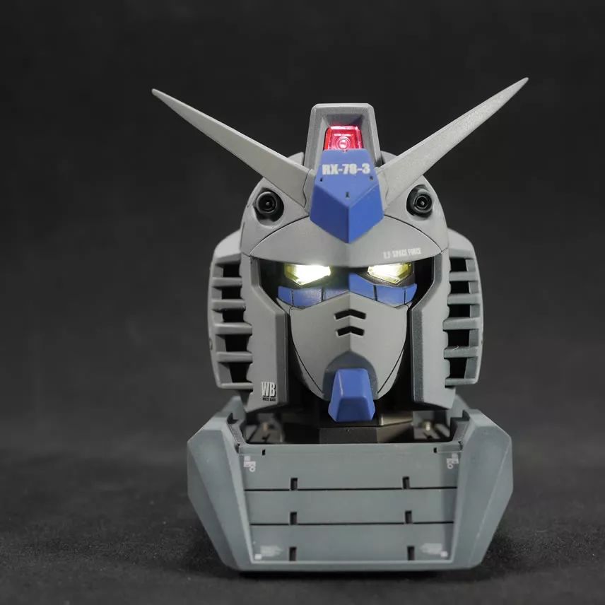 顶级高达模型自制,自制高达石像模型