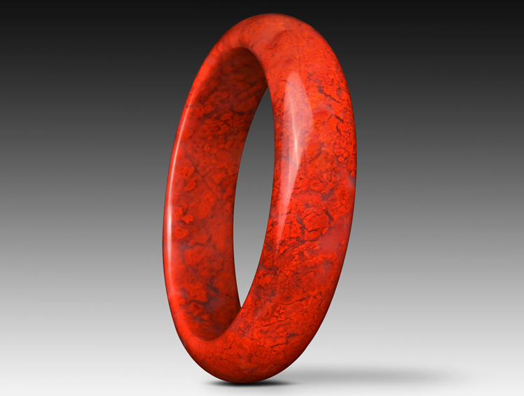 桂林鸡血玉精美配饰,天然玉石桂林鸡血玉鉴定