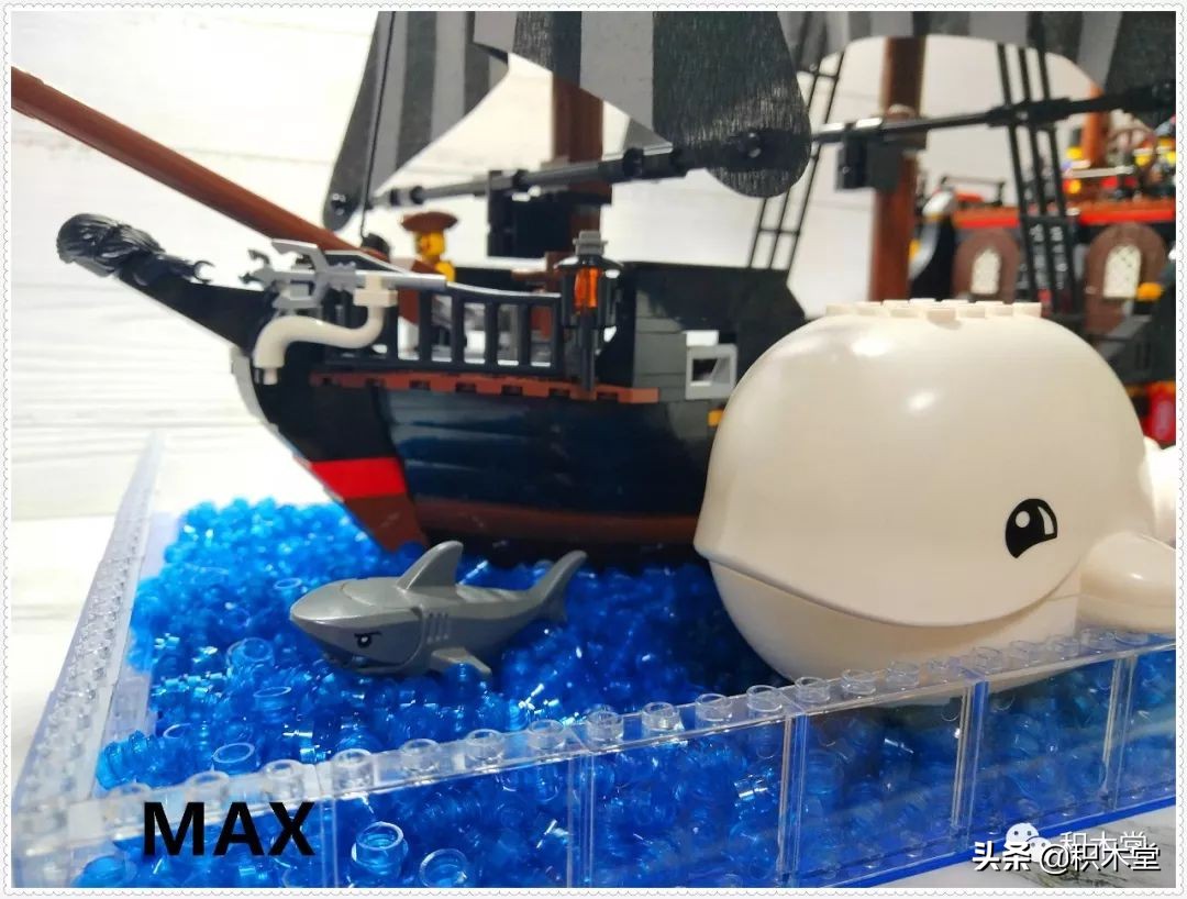 「虚测评」哲高积木QL1801海盗船之骷髅冒险号