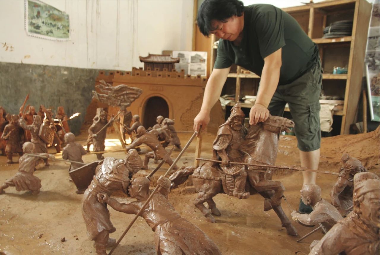 中国民间艺术捏泥人,捏泥人的老艺人