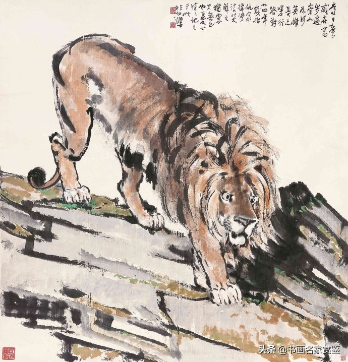 中国画家徐悲鸿图,中国画家徐悲鸿作画