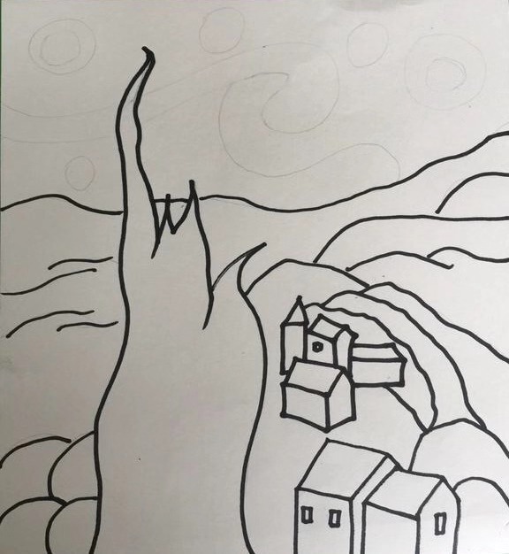 用油画棒画星空有层次感,怎么用油画棒星空画