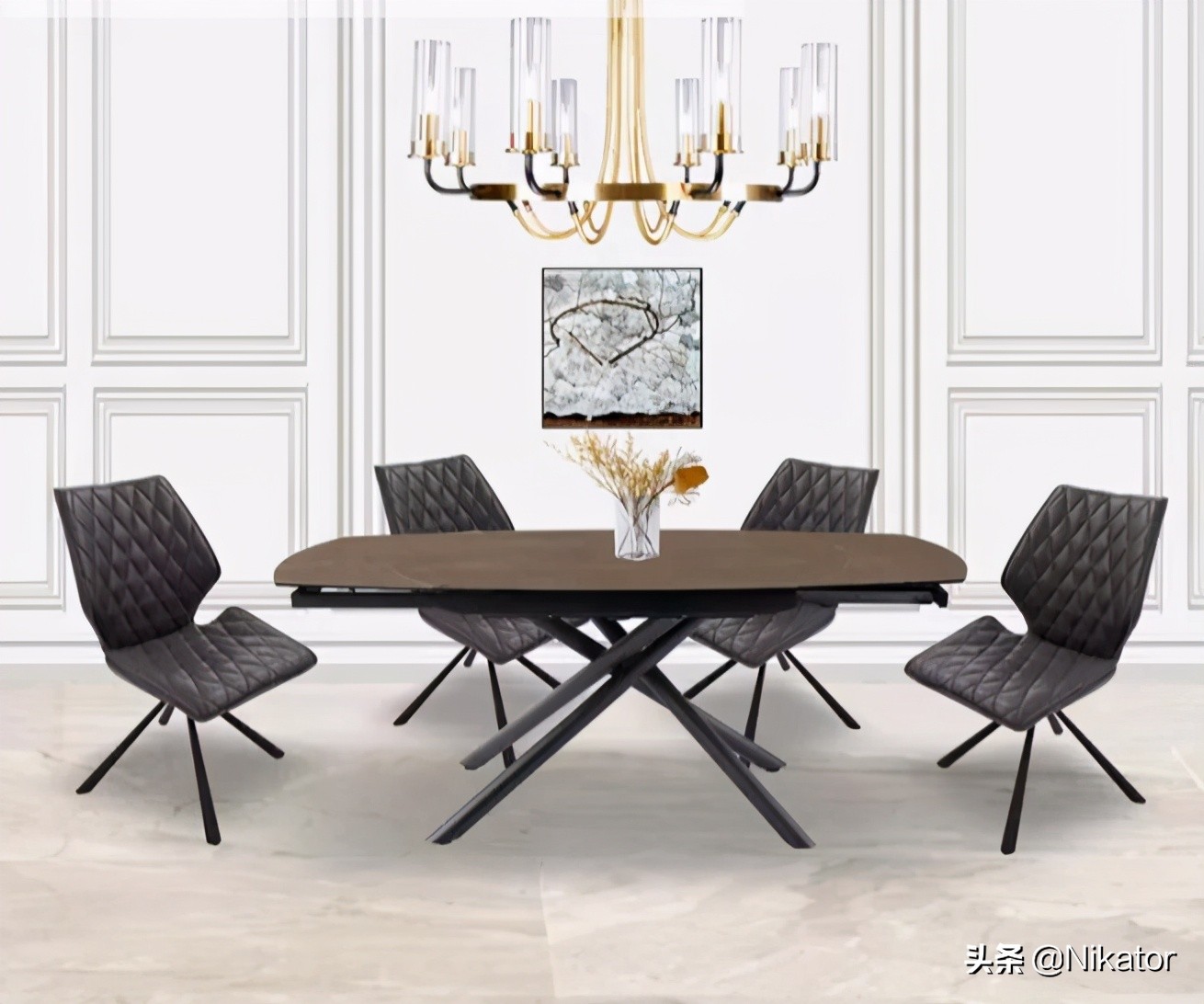 美式装修餐桌用圆的还是方的,餐厅较大餐桌选方的还是圆的好