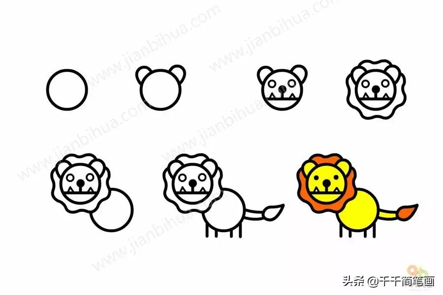 3-6岁儿童动物画入门教程,幼儿园动物画大全最简单