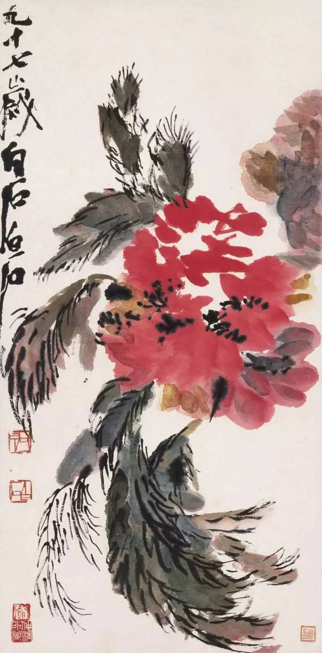 100幅精美写意牡丹画,名家大写意画牡丹作品图片