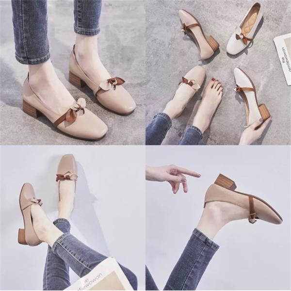 法式百搭蝴蝶结夏季单鞋,蝴蝶结百搭潮流单鞋