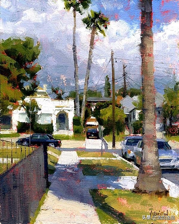 美国艺术家乔biwler油画作品赏析,丽莎印象派油画欣赏