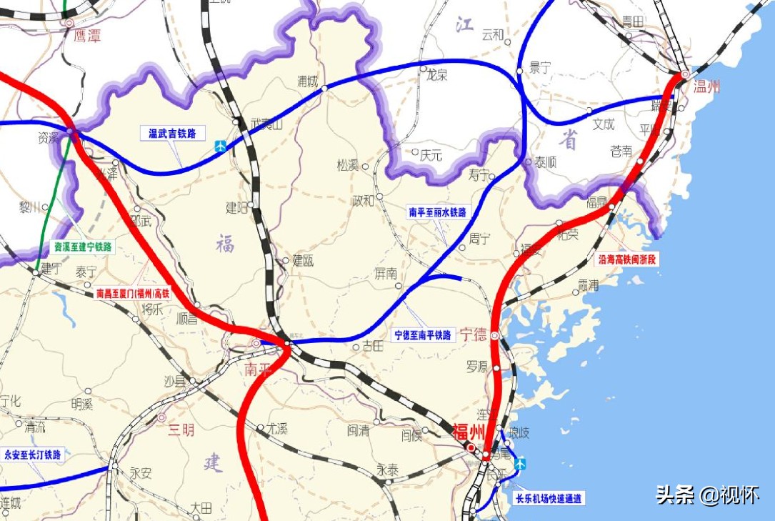 福建已开通铁路有哪些,福建新旧铁路最新消息
