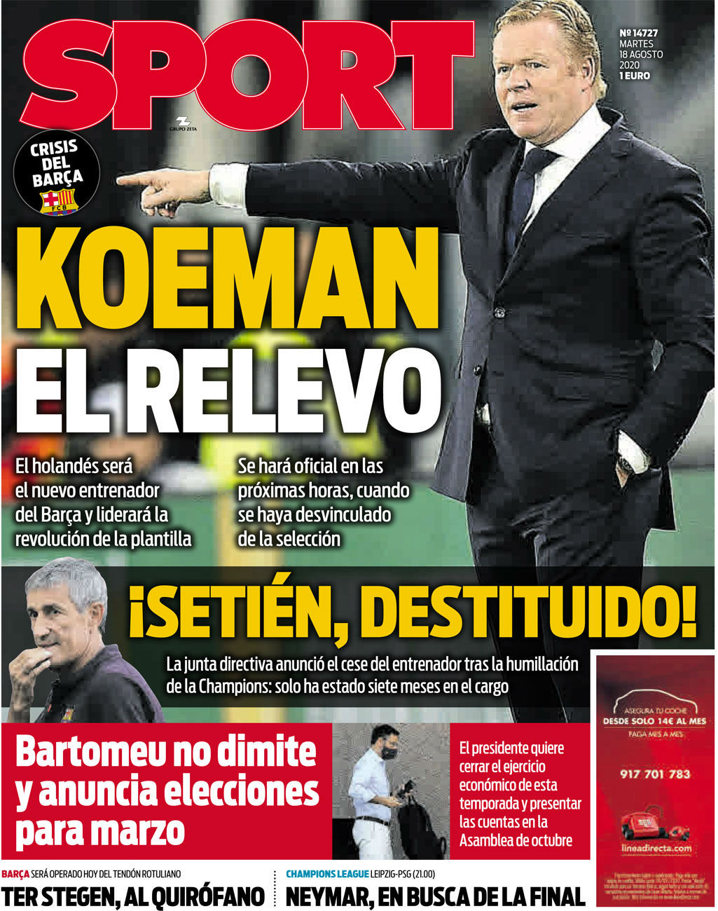 巴萨最新比赛特尔施特根,巴萨官宣科曼