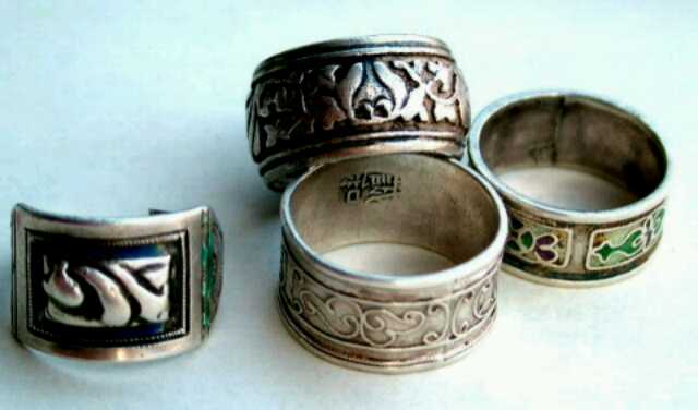 古代的戒指是什么样子的,古代的紫银戒指