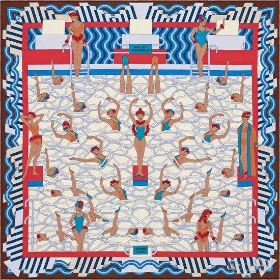 中古爱马仕丝巾图案,爱马仕的丝巾马的图案讲解