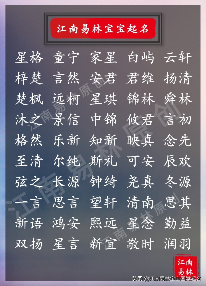 八字宝宝取名周易中好听名字分享,周易宝宝起什么名字好听