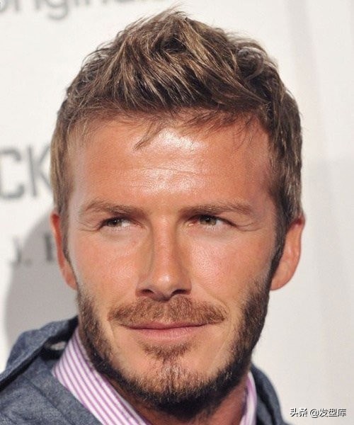 再看看*贝克汉姆的发型变换发型改“脸”