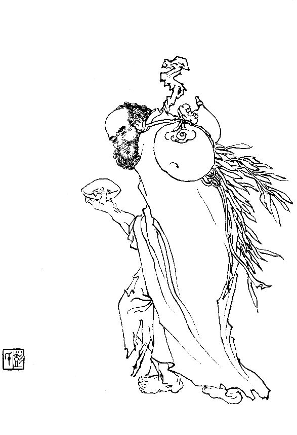 彭连熙工笔白描人物作品,工笔戏曲净角人物白描底稿