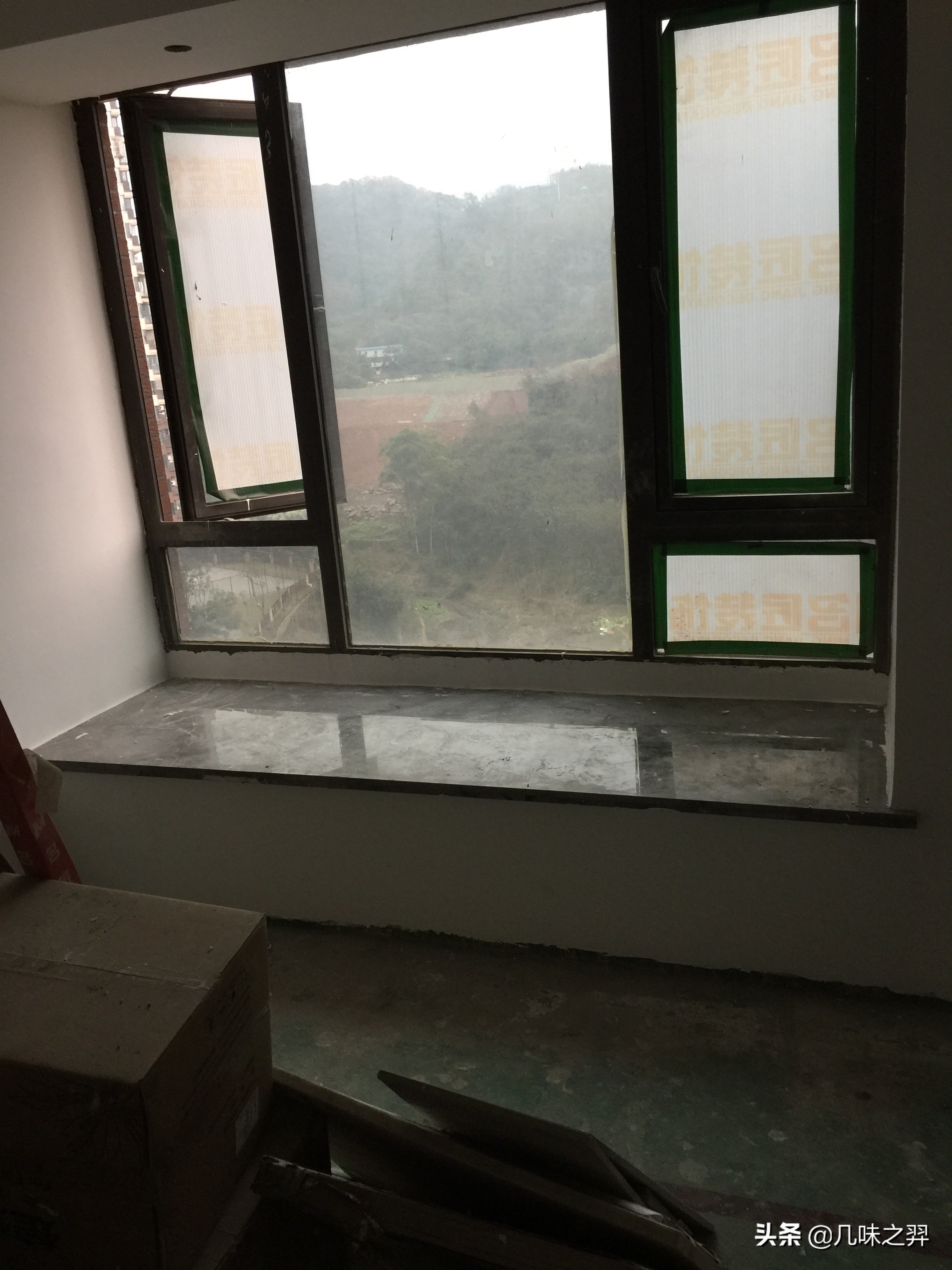 飘窗套板量尺怎么量,窗台石量尺