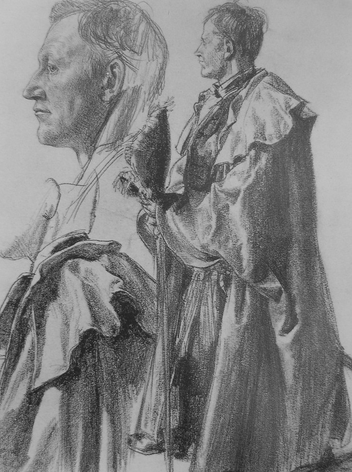 门采尔素描高清大图,门采尔高清素描风景画