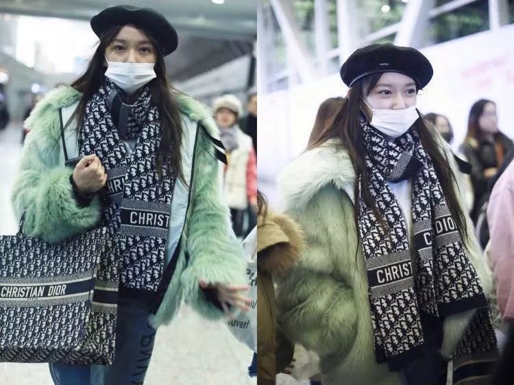 网红款围巾明星款,明星专用围巾穿搭