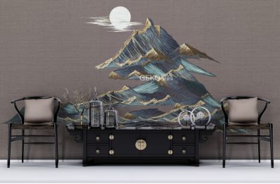 高级灰纯色壁布效果图,墙布壁纸知识