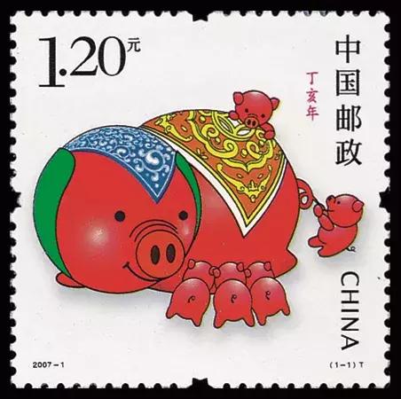 生肖猪邮票绘画设计图,生肖猪邮票有收藏价值吗