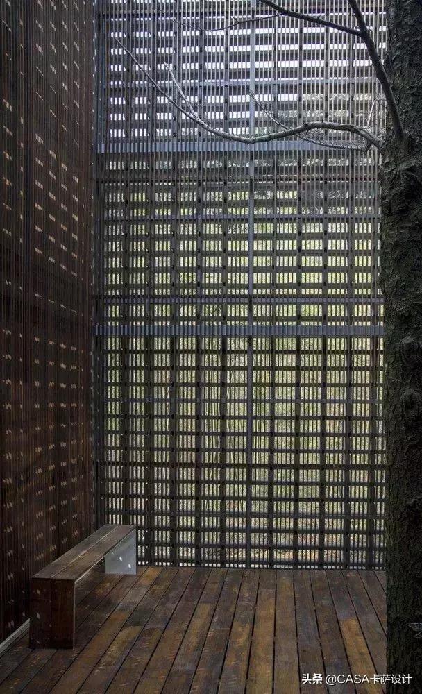 禅意格栅,禅意木格栅图片